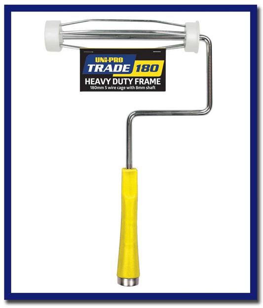 UNi-PRO Trade Heavy Duty Frame Range Yellow Handle - 1 Unit - Stone Doctor Australia - Painting Equipment > Tools > Roller Frames