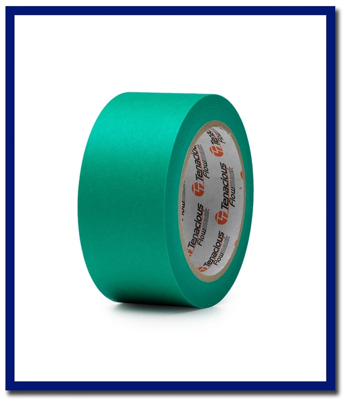 K740 Flowmask Premium Delicate Ultra Low Tack Paper Tape Green - 1 Roll - Stone Doctor Australia - Painting Equipment > Protection > Masking Tapes