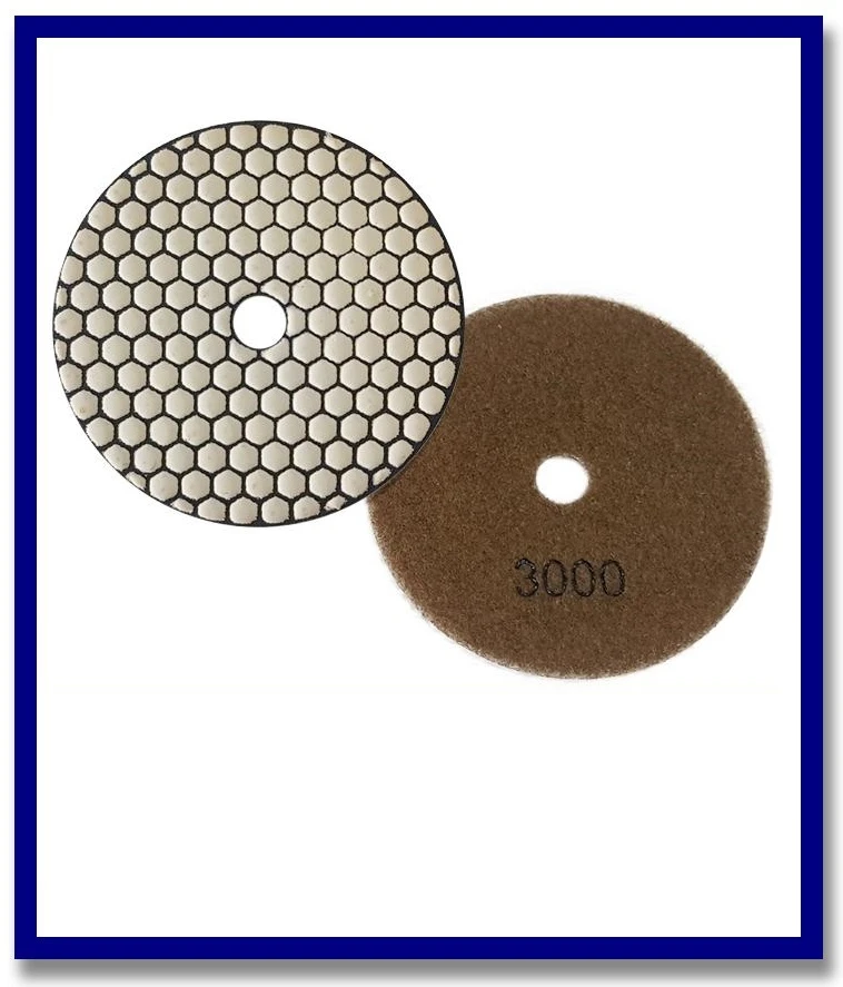 SDA Premium Dry Grinding Diamond V'cro Pad - Stone Doctor Australia - For Dry Grinding - Resin Bond