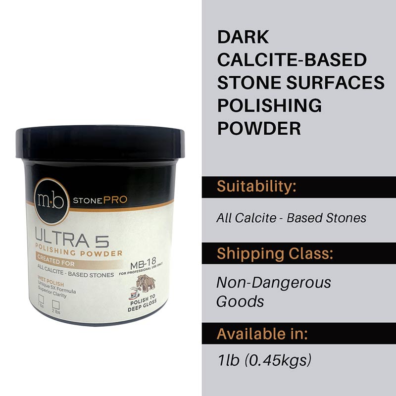 MB18 Ultra 5 Marble Polishing Powder – 1lb (0.45kgs) - Stone Doctor Australia - Natural Stone > Marble > Polishing Powder