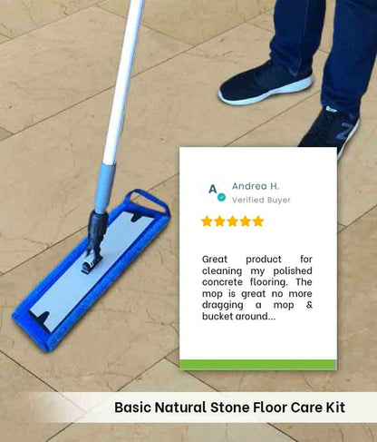 Basic Natural Stone Floor Care Kit - Stone Doctor Australia - ﻿﻿Marble, Travertine & Limestone > Daily Floor Cleaning > Microfibre Mopping System