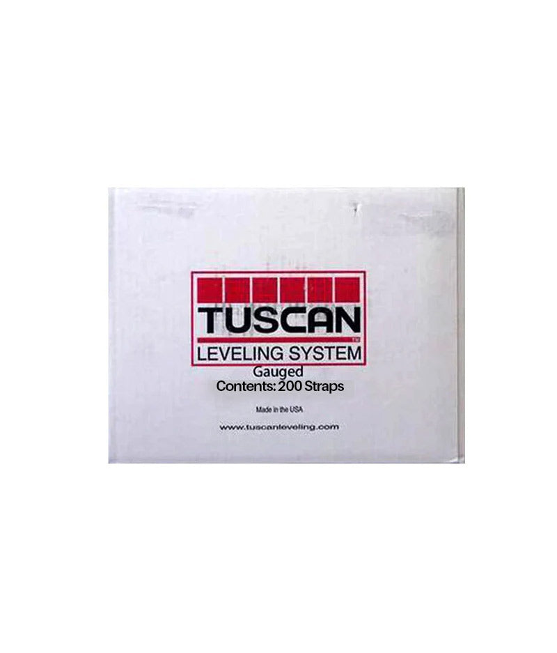 Tuscan Levelling System Strap - 200 pcs (Gauged) - 1 Box