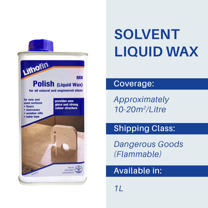 Lithofin MN Polish Liquid Wax - 1 LITRE
