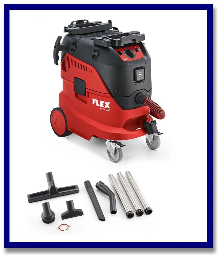 FLEX Safety Vacuum Cleaner Kit. 42Litre. Class M. 1400W. Automatic Filter Cleaning. - Stone Doctor Australia - Flex - Germany