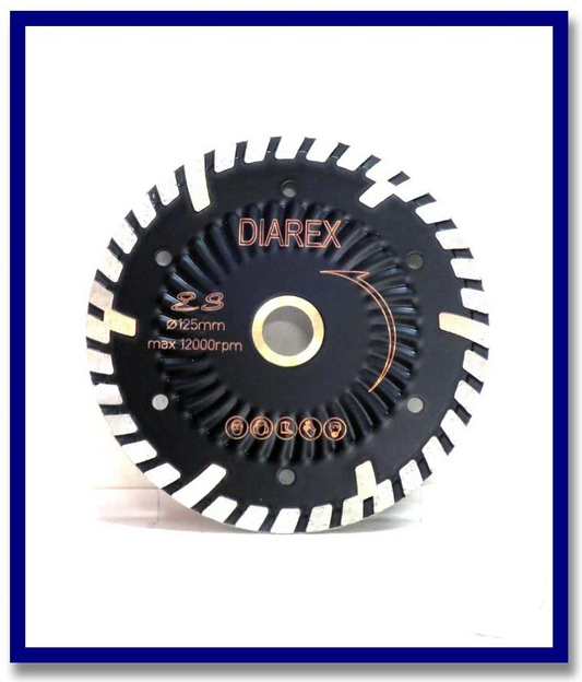 125mm Diarex ES Turbo Blade for Engineered Stone - 22.2mm bore - Stone Doctor Australia - Diarex Cutting Blades