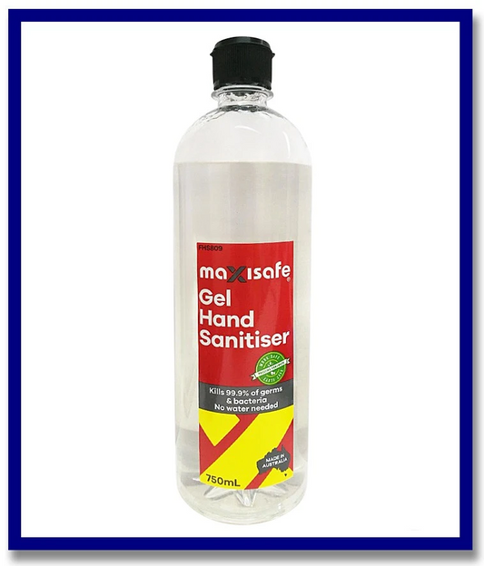 Maxisafe Hand Sanitising Gel - 750ml (Alcohol Based - 70%) - Stone Doctor Australia - Cleaning Products > Disinfectant > Hand Sanitisers