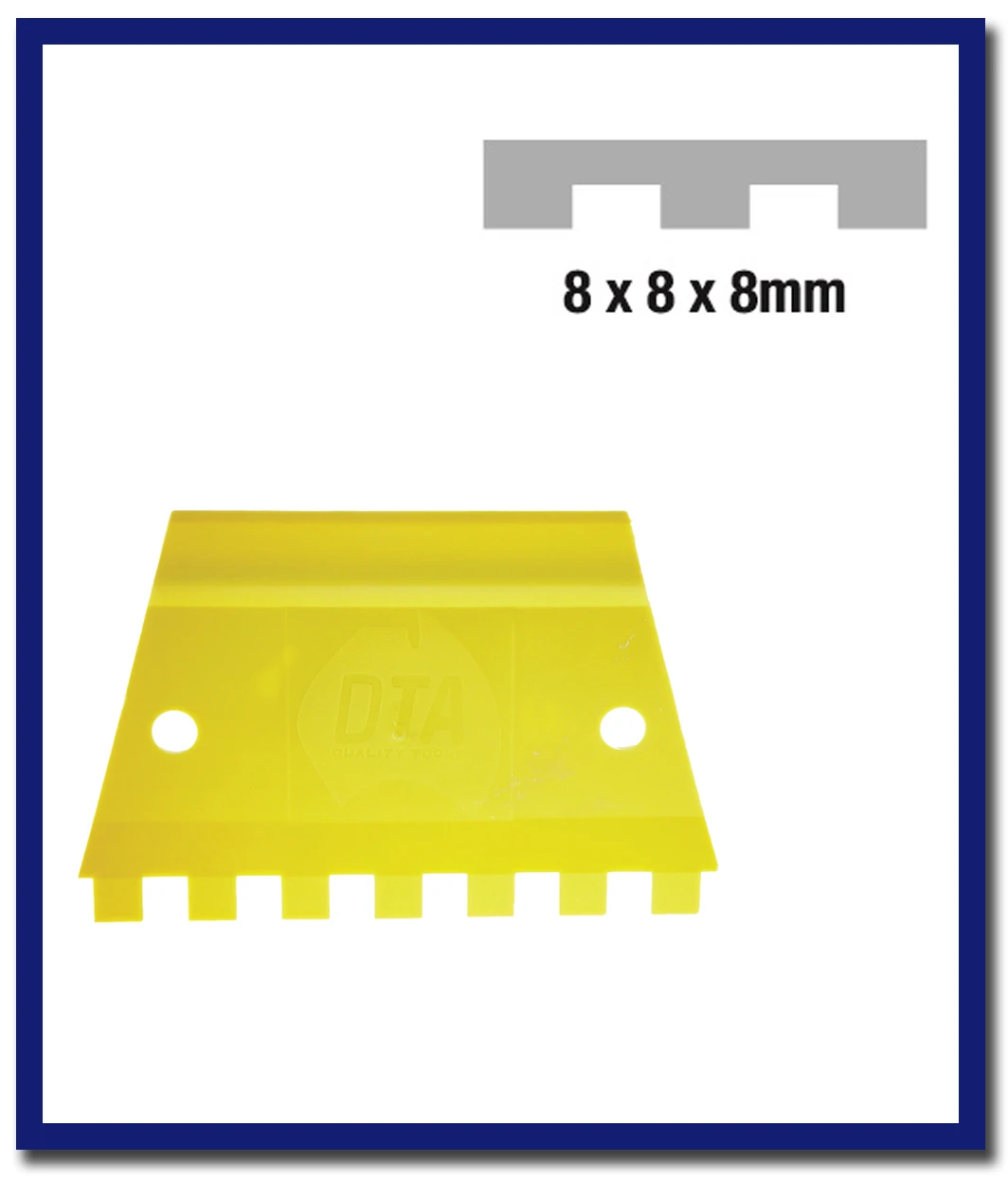 DTA Plastic Adhesive Spreader Notch - 1 Pc - Stone Doctor Australia - Hardware > Adhesive Spreaders > Notch