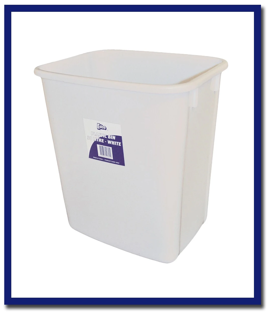Edco Plastic Bin White - 1 Unit - Stone Doctor Australia - Cleaning Accessories > Office Bins > Plastic Bin