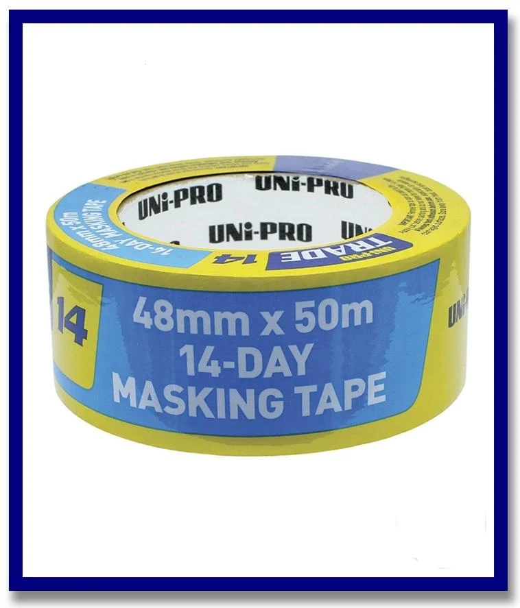 UNi-PRO Trade Painters Blue 14-Day Masking Tape - 1 Roll - Stone Doctor Australia - Painting Equipment > Protection > Masking Tape