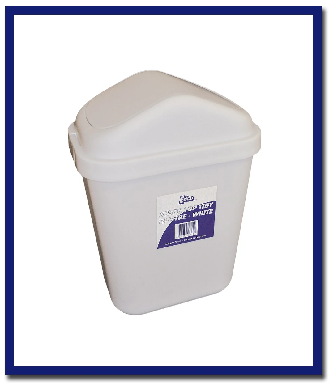 Edco Swing Top Tidy White - 1 Unit - Stone Doctor Australia - Cleaning Accessories > Bins > Swing Top Tidy