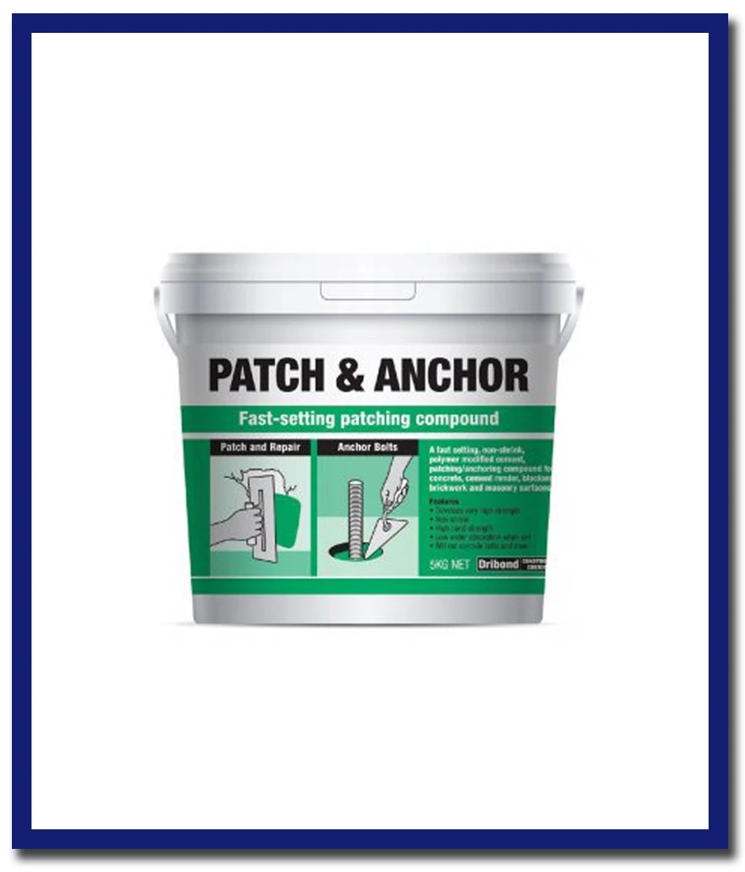 Dribond Patch & Anchor Fast Setting Patching Compound - Stone Doctor Australia - Construction Chemical > Repair > Patching Compound