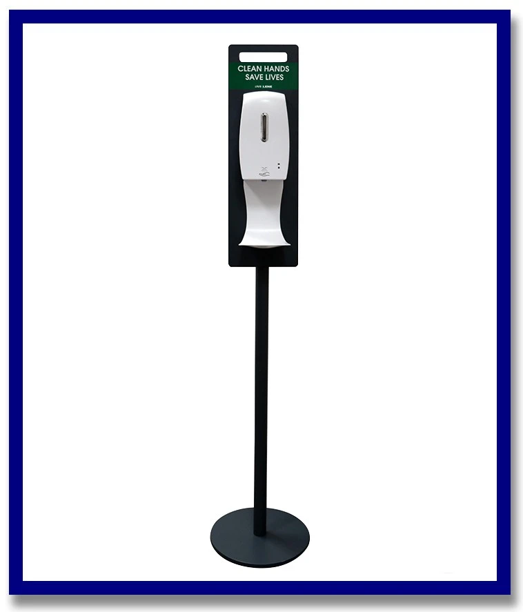 Powder Coated Sanitiser Stand & Automatic Dispenser + 10L Maxisafe Hand Sanitiser - Stone Doctor Australia - Cleaning > Sanitation > Equipment & Tools