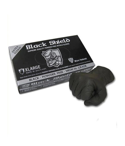 Black Shield Disposable Nitrile Gloves - 100pcs/box - Stone Doctor Australia - Personal Protection Equipment - XLarge