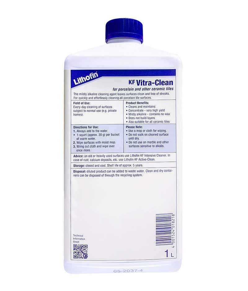 Lithofin KF Vitra-Clean - Stone Doctor Australia - Tiles > Porcelain & Ceramic > Regular Cleaning & Daily Care Product