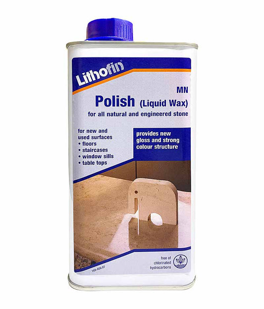 Lithofin MN Polish Liquid Wax - 1 Litre - Stone Doctor Australia - Natural Stone > Solvent Wax > Topical Buffing Treatment