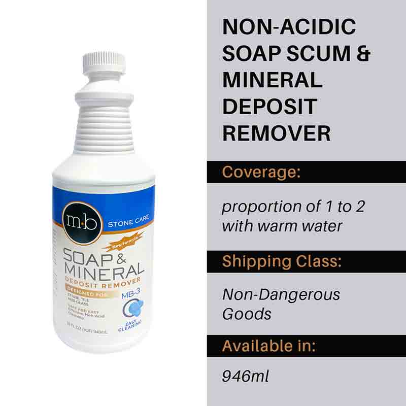 MB3 Soap Film Remover – 946ml - Stone Doctor Australia - Soap Film Cleaner