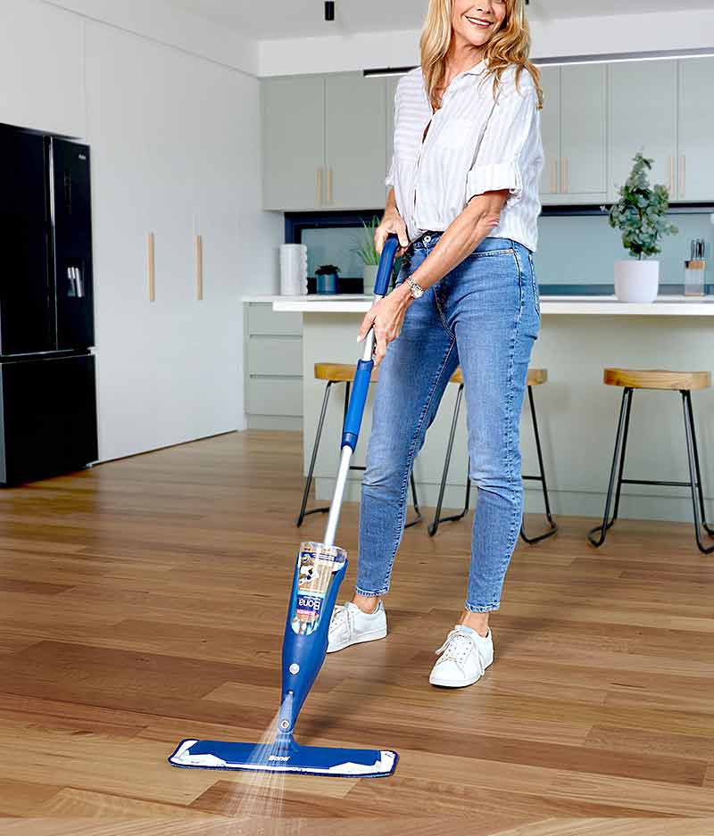 Timber Floor Mopping Kit with Refillable Cartridge