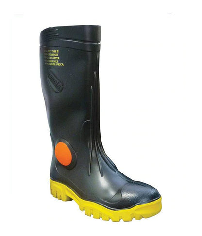 Stimela ‘Foreman’ Black Safety Toe Gumboot - Stone Doctor Australia - Personal Protective Equipment > Safety Toe Gumboot Large