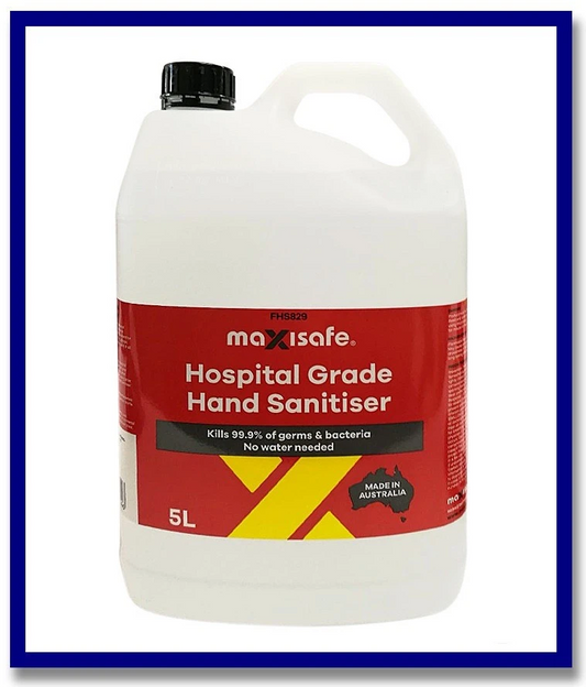 Maxisafe Hospital Grade Hand Sanitiser - 5 Litre Bottle - Stone Doctor Australia - Cleaning Products > Disinfectant > Hand Sanitisers