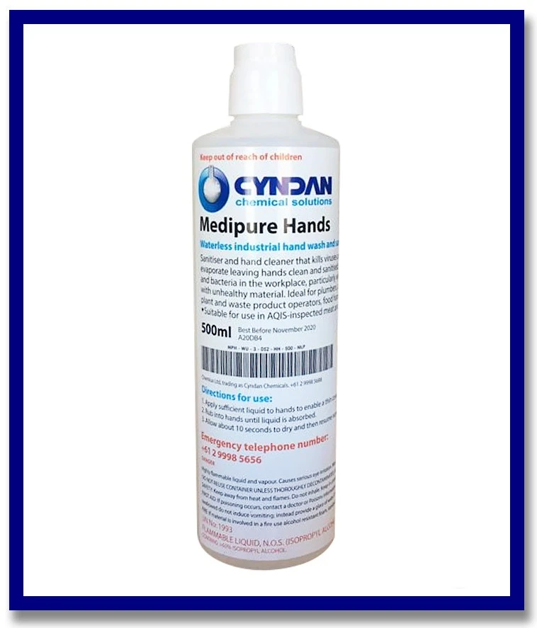 Medipure Hands - 500ml (Alcohol Based Hand Sanitiser) - Stone Doctor Australia - Cleaning Products > Disinfectant > Hand Sanitisers