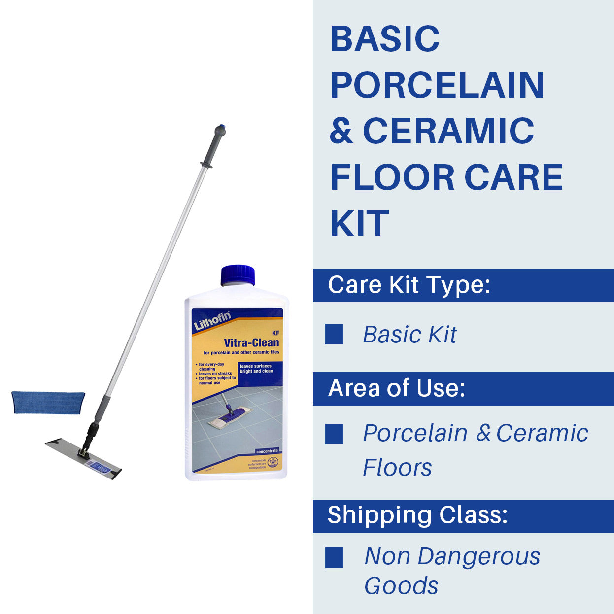 Basic Porcelain & Ceramic Floor Care Kit - Stone Doctor Australia - Porcelain & Ceramic > Daily Floor Cleaning > Microfibre Mopping System ﻿