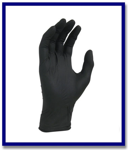 Black Shield Disposable Nitrile Gloves - 100pcs/box - Stone Doctor Australia - Personal Protection Equipment