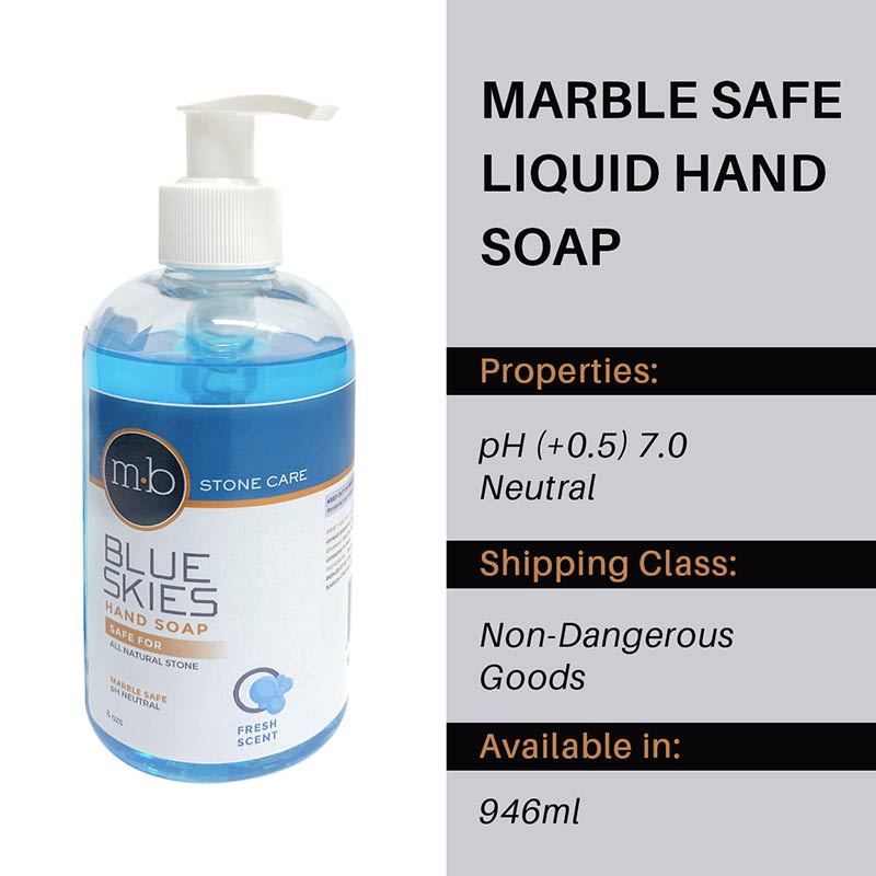 Blue Skies Marble Safe Liquid Hand Soap (8oz) - Stone Doctor Australia - Natural Stone > Marble > Hand Soap