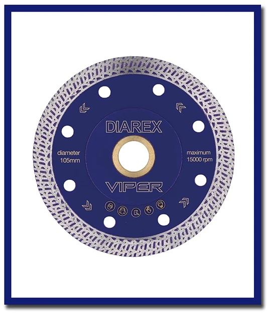Diarex VIPER Turbo Ultra Thin - Stone Doctor Australia - Porcelain & Ceramic > Tiling > Diamond Saw Blades