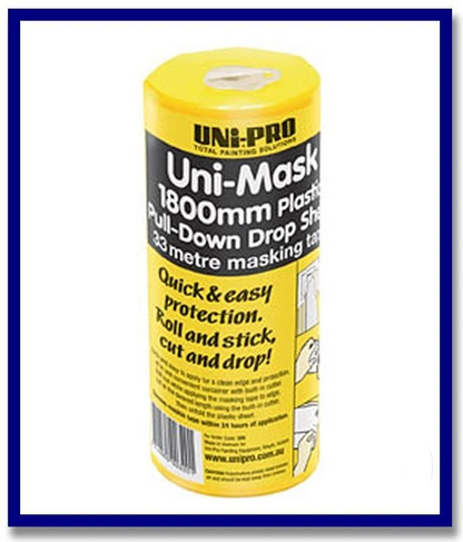 UNi-PRO Uni-Mask Plastic Pull - Down Drop Sheets - 1 Unit - Stone Doctor Australia - Painting Equipment > Protection > Drapes