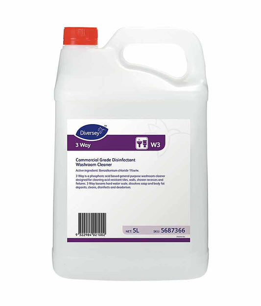 Diversey 3 Way 5L - Stone Doctor Australia -  Cleaning > Toilet And Washroom Cleaner > Disinfectant And Deodoriser