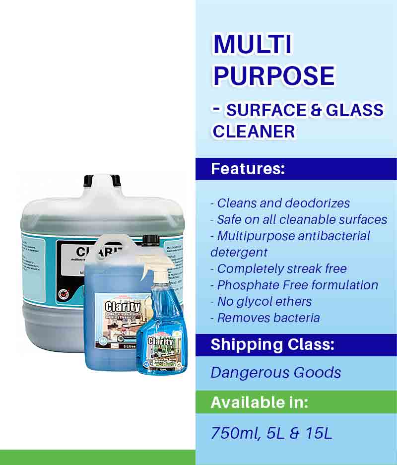 Diversey Clarity - Stone Doctor Australia -  Cleaning > Multi-Surface Cleaners > Detergent & Degreasing Agent
