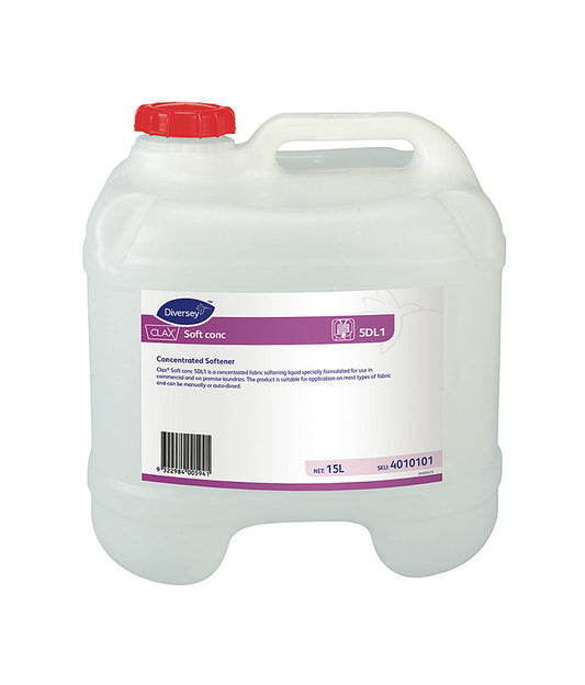 Diversey Clax Soft Conc 5DL1 - 15L - Stone Doctor Australia - Cleaning > Fabric & Laundry > Concentrated Fabric Softener