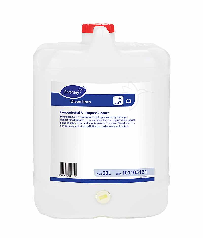 Diversey Diverclean C3 - Stone Doctor - Australia - Cleaning > Multi-Surface Cleaner > Alkaline Liquid Detergent