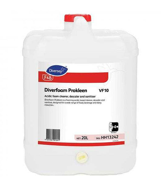 Diversey Diverfoam Prokleen 20L - Stone Doctor Australia -  Food Processing > Detergent Sanitiser > Acid-Based Cleaner