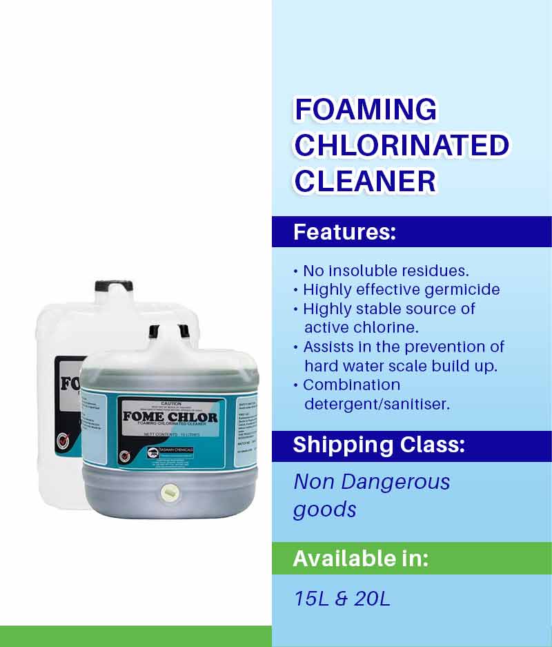 Diversey Fome Chlor - Stone Doctor Australia - Cleaning > General Purpose Detergent > Foaming Chlorinated Cleaner