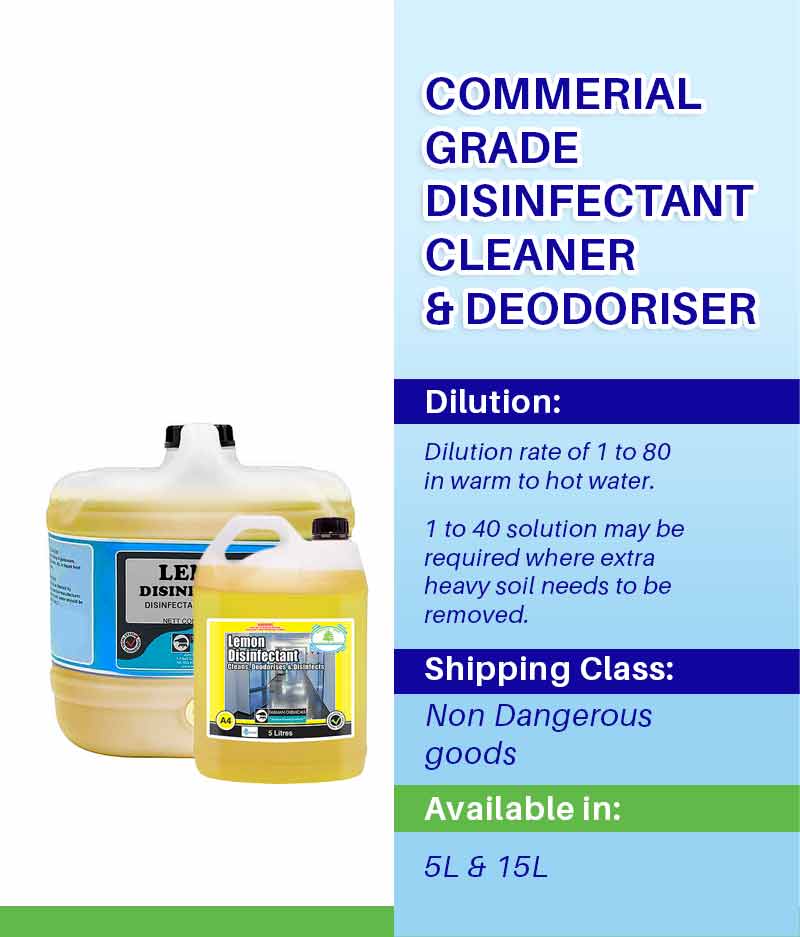 Diversey Lemon Disinfectant - Stone Doctor Australia - Cleaning > Hard Surfaces > Disinfectant Cleaner
