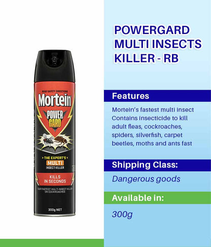 Diversey Mortein Powergard Multi Insects Killer 300g - Stone Doctor Australia - Cleaning > Insecticide > Flying Insect Killer