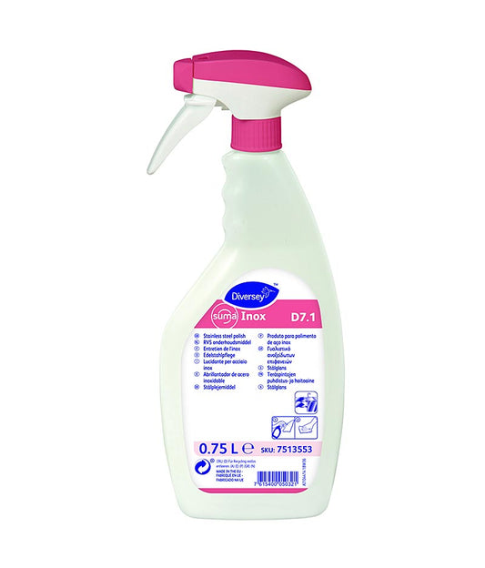 Diversey Suma Inox D7.1 - 750ml - Stone Doctor Australia - Cleaning > Kitchen Care > Stainless Steel Polishes