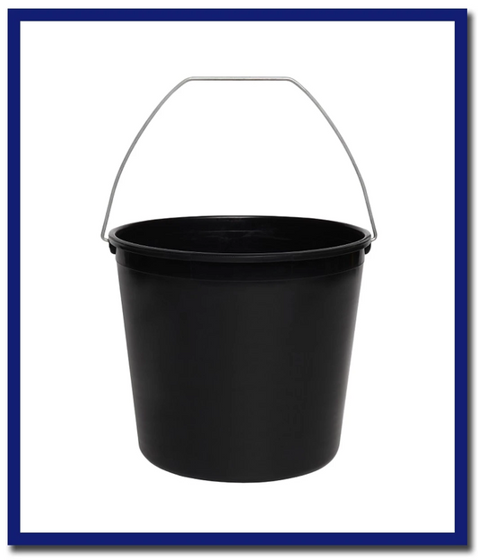 Edco Round Soft Bucket 10L - Black (1 Unit) - Stone Doctor Australia - Cleaning Accessories > Mixing Tools > Bucket