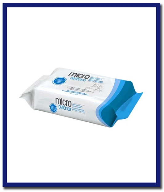 Micro Defence Alcohol Wipes - 100 Prewetted Wipes - Stone Doctor Australia - Cleaning > Disinfectant > Disinfectant Wipes