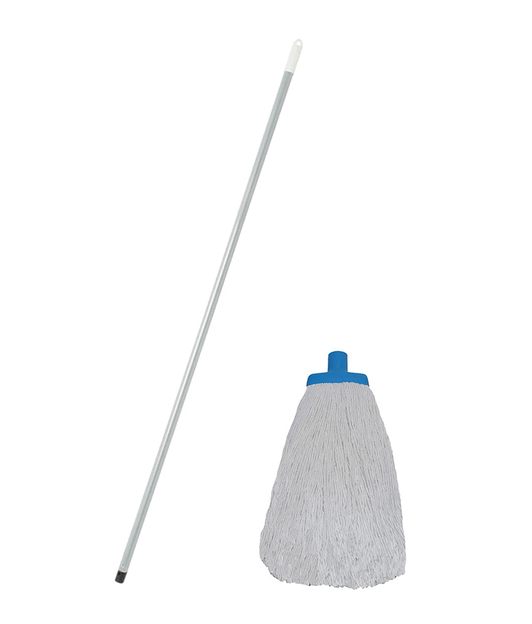 Edco Polycotton Mop Blue Plastic Ferrule - Complete- 1 Pc - Stone Doctor Australia - Cleaning Accessories > Tools > Polycotton Mops