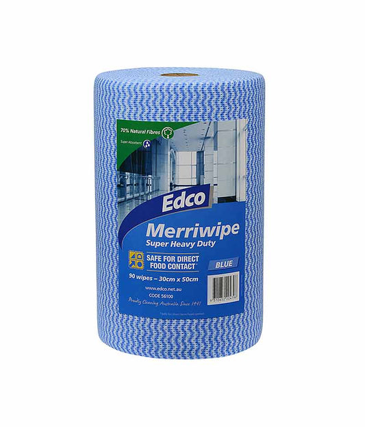 Edco Merriwipe Super Heavy Duty Wipes - 90 Sheets Per Roll - Stone Doctor Australia - Cleaning > Consumable Wipes > Heavy Duty