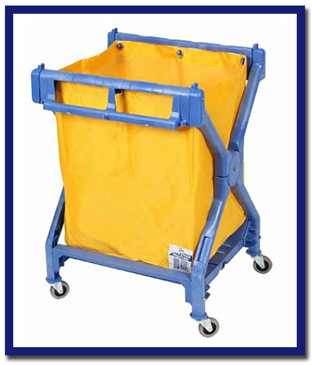 Edco Deluxe Plastic Scissor Trolley Complete With Bag - 1 Unit - Stone Doctor Australia - Cleaning Accessories > Janitorial > Scissor Trolley