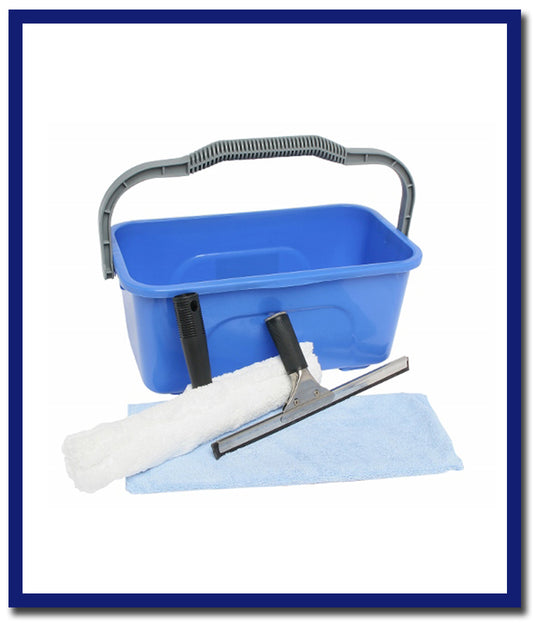 Edco Economy Window Cleaning Kit - With 11L Bucket - Stone Doctor Australia - Cleaning Tools > Window Cleaning > Accessories