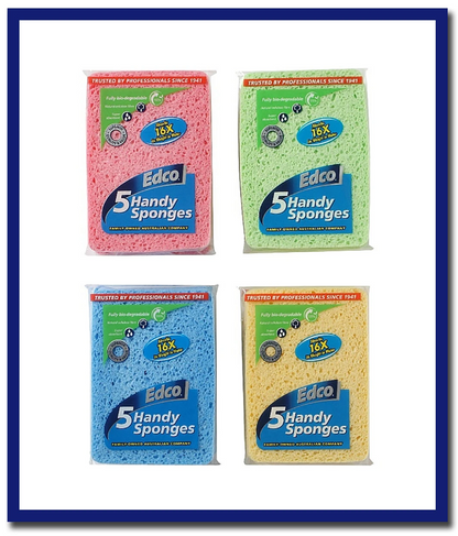 Edco Handy Sponges - 5 Pcs / Pack - Stone Doctor Australia - Cleaning Accessories > Consumables > Sponges