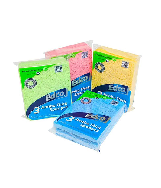 Edco Jumbo Thick Sponges - 3 Pcs Per Pack - Stone Doctor Australia - Cleaning Accessories > Consumables > Thick Sponges