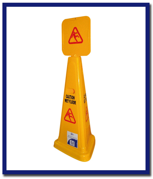 Edco Standard Triangular Warning Sign - 1 Pc - Stone Doctor Australia - Cleaning Accessories > Janitorial > Safety Signs