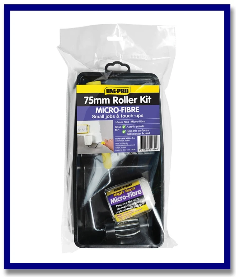 UNi-PRO Micro-Fibre Roller Kit - 1 Unit - Stone Doctor Australia - Painting Equipment > Tools > Paint Rollers