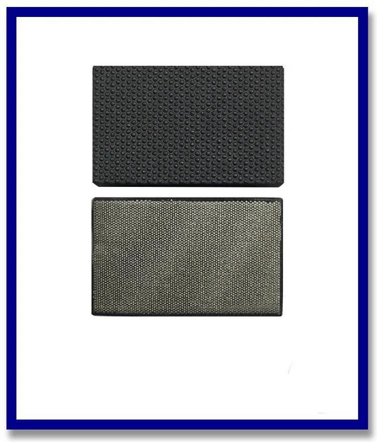 SDA Handpad 90 x 55mm Black  # 120 Metal Bond Flat Foam Backing - Stone Doctor Australia - Diaflex Handpads