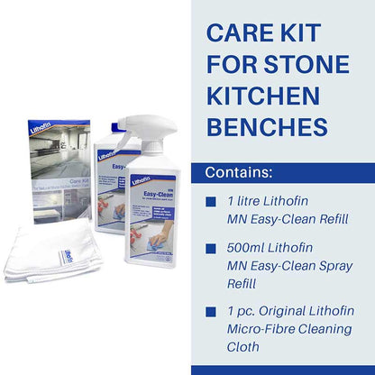 Lithofin Care Kit For Stone Bench Tops - Stone Doctor Australia - Marble & Stone > Bench Top Spray Cleaner > Care Kit